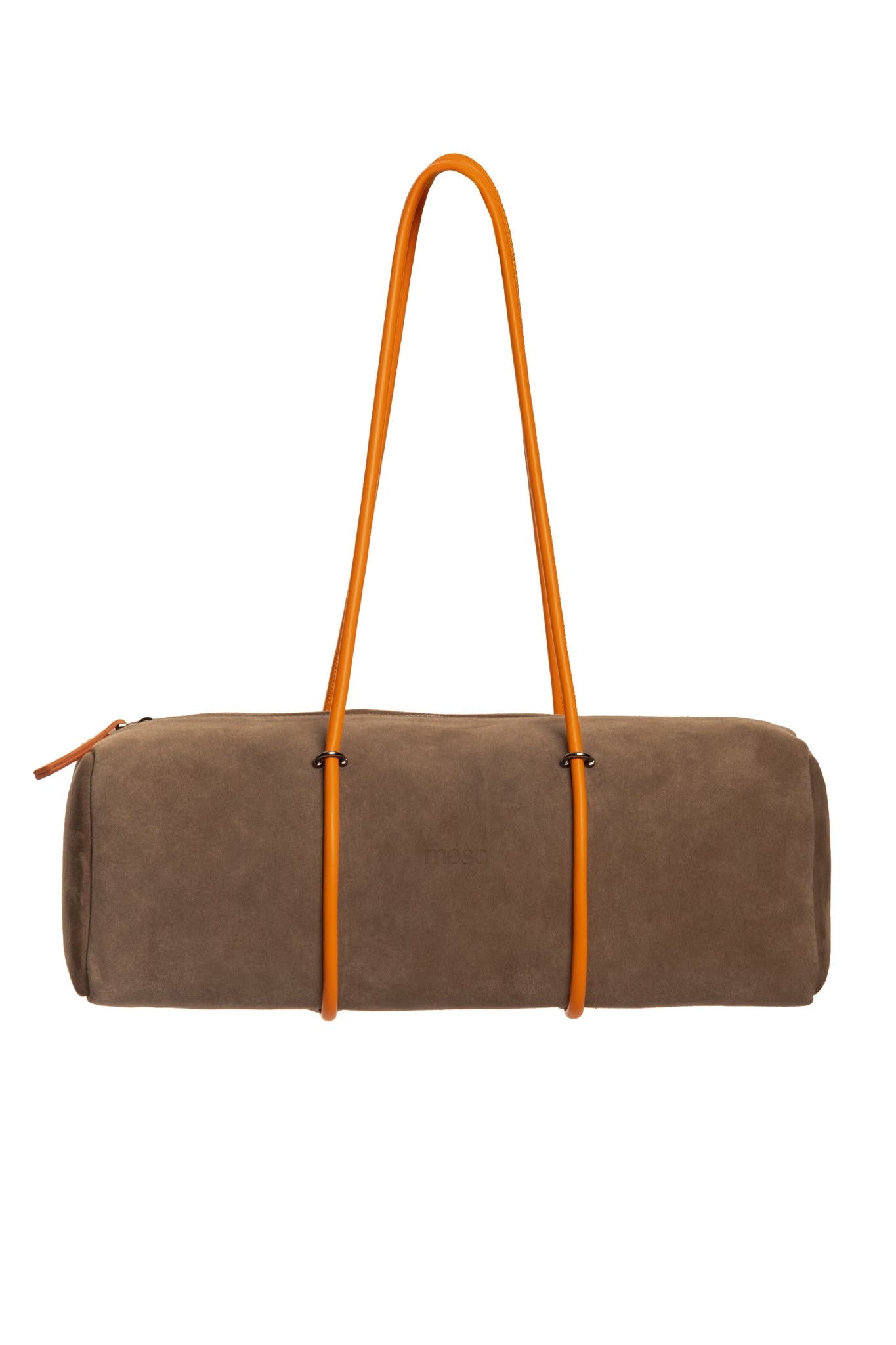 Pari Pari Bag Beige Suede Orange Handle