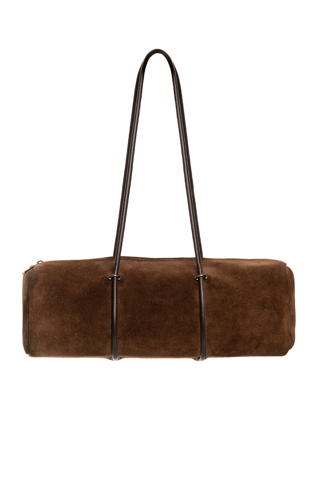 Pari Pari Bag Brown Suede Brown Handle