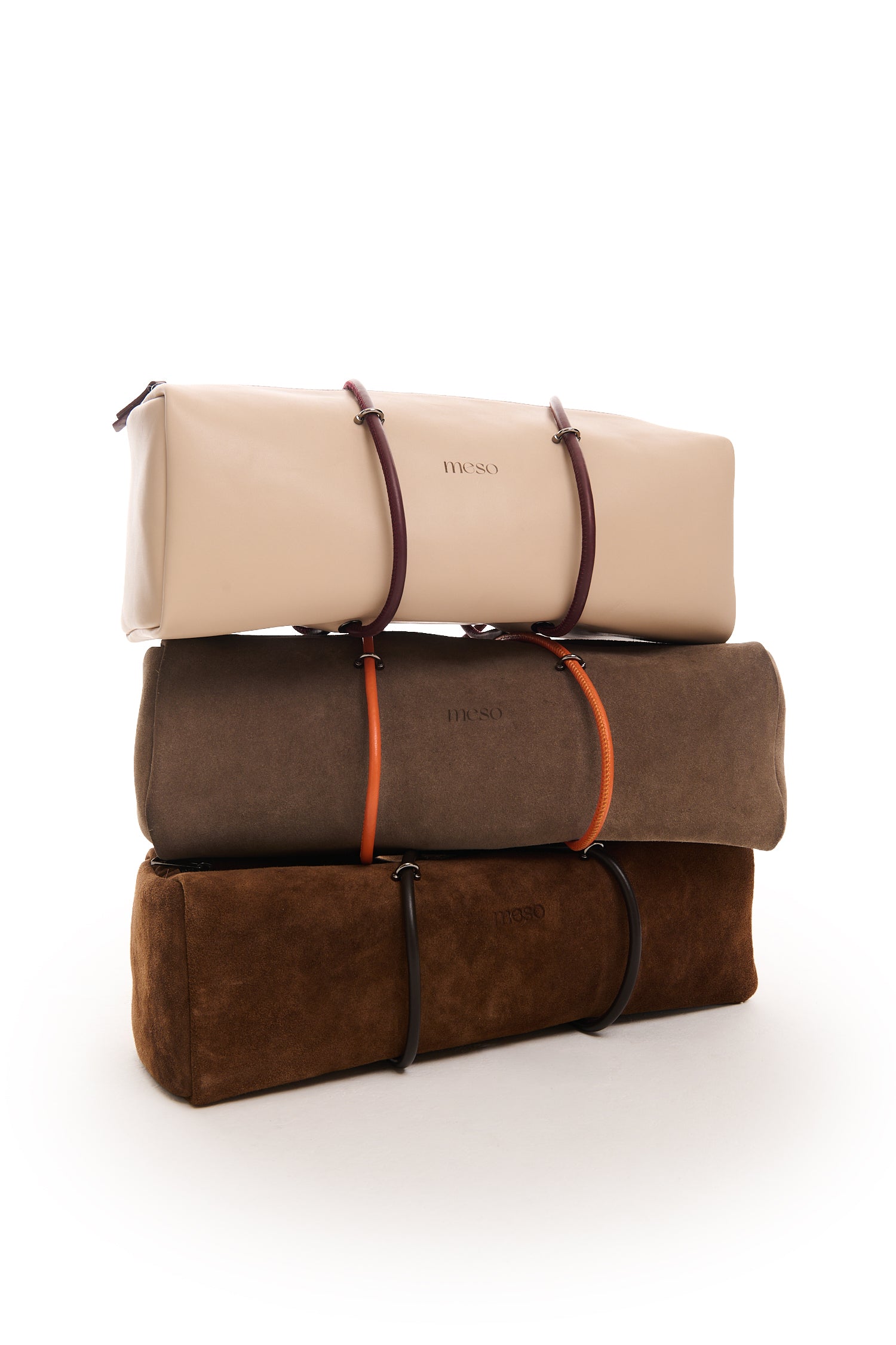 Pari Pari Bag Brown Suede Brown Handle